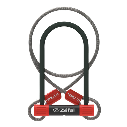 Antivol vélo U Zefal K-traz u13 à clé 115 x 230 mm d 13 mm avec câble 1.2m avec support clip