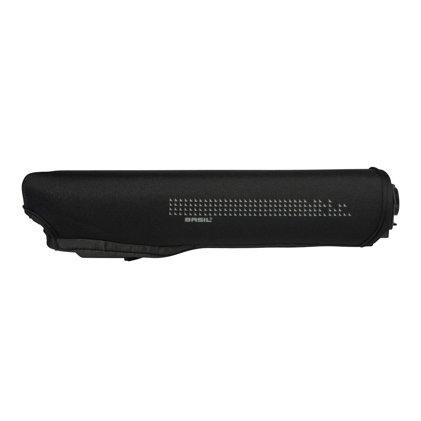 Housse protection de batterie arrière Basil miles néoprène noir waterproof compatible VAE-e-bike l32 x l9 x h5 cm