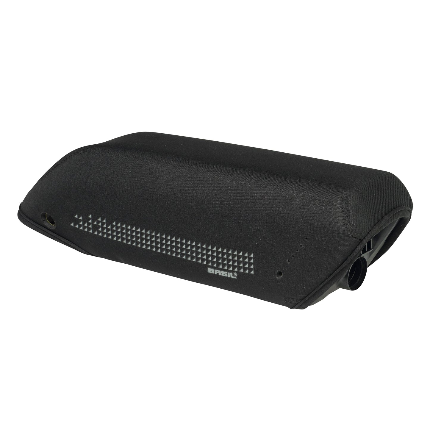 Housse protection de batterie tube diagonal Basil miles néoprène noir waterproof compatible VAE-e-bike l24 x l7 x h8 cm