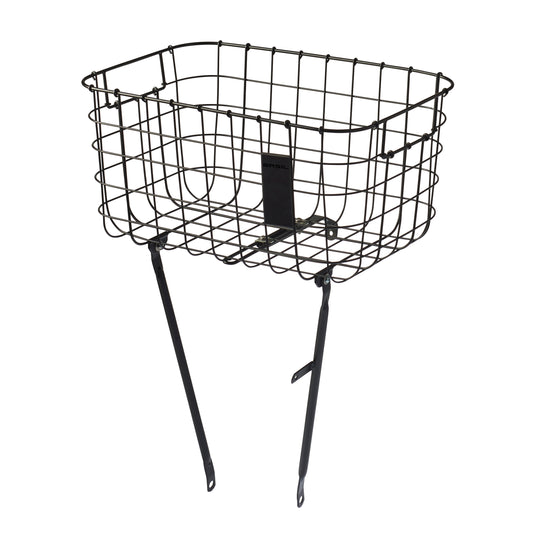 Panier vélo avant Basil Robin acier noir mat