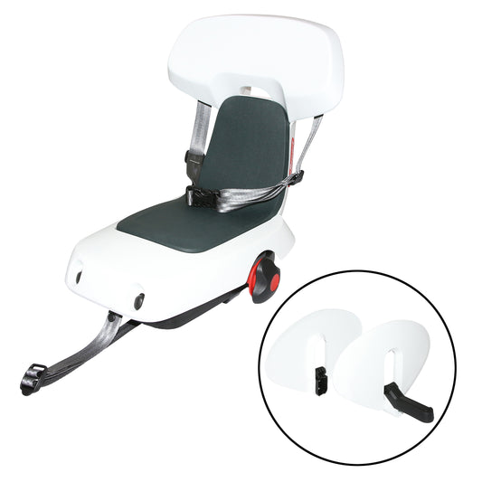 Siège enfant arrière Polisport Guppy Junior porte-bagage blanc