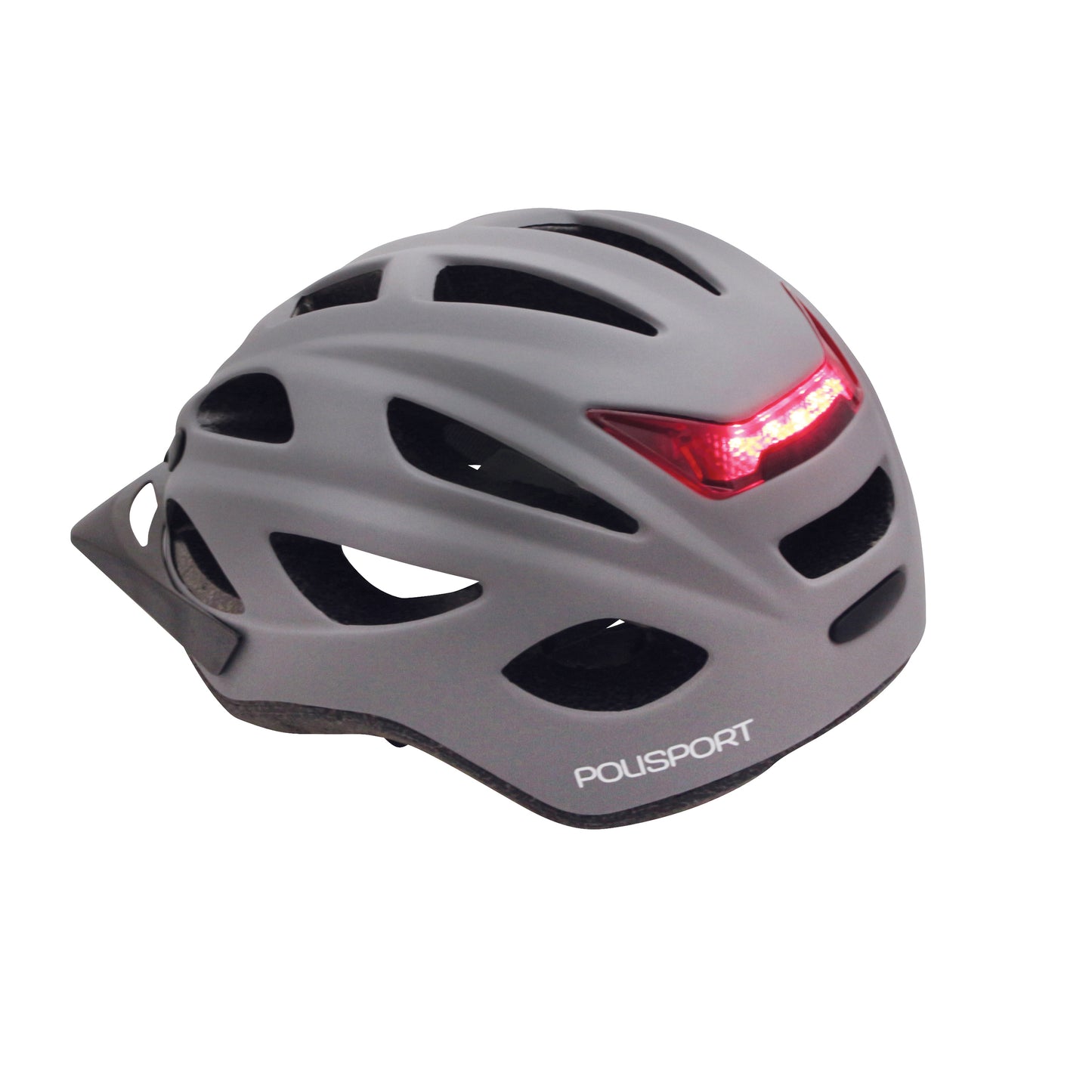 Polisport citygo adult city bike helmet matte gray