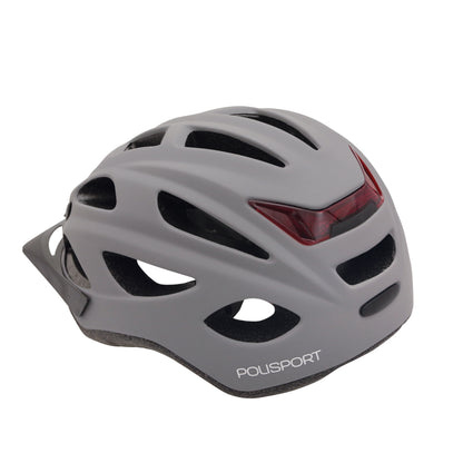 Polisport citygo adult city bike helmet matte gray