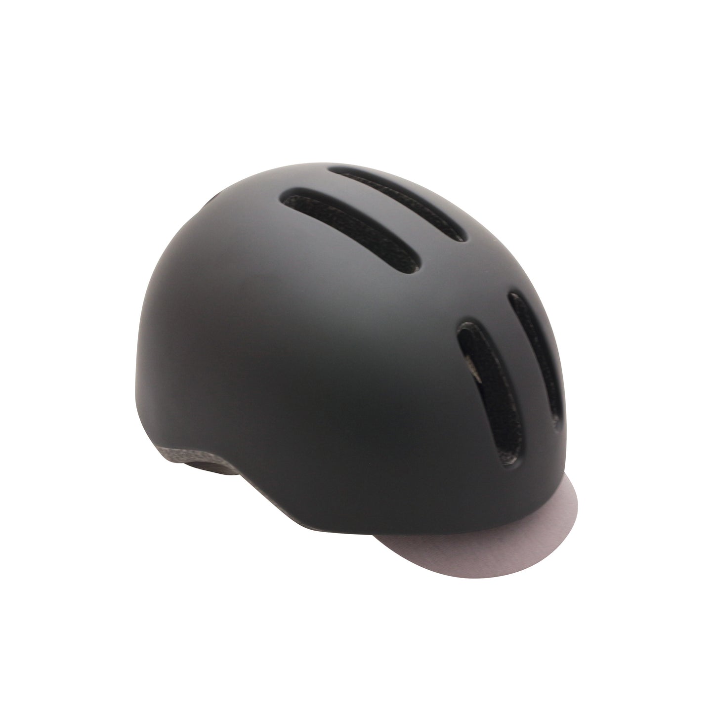Polisport Commuter Adult City Bike Helmet In-Mold Matte Black with Grey Visor