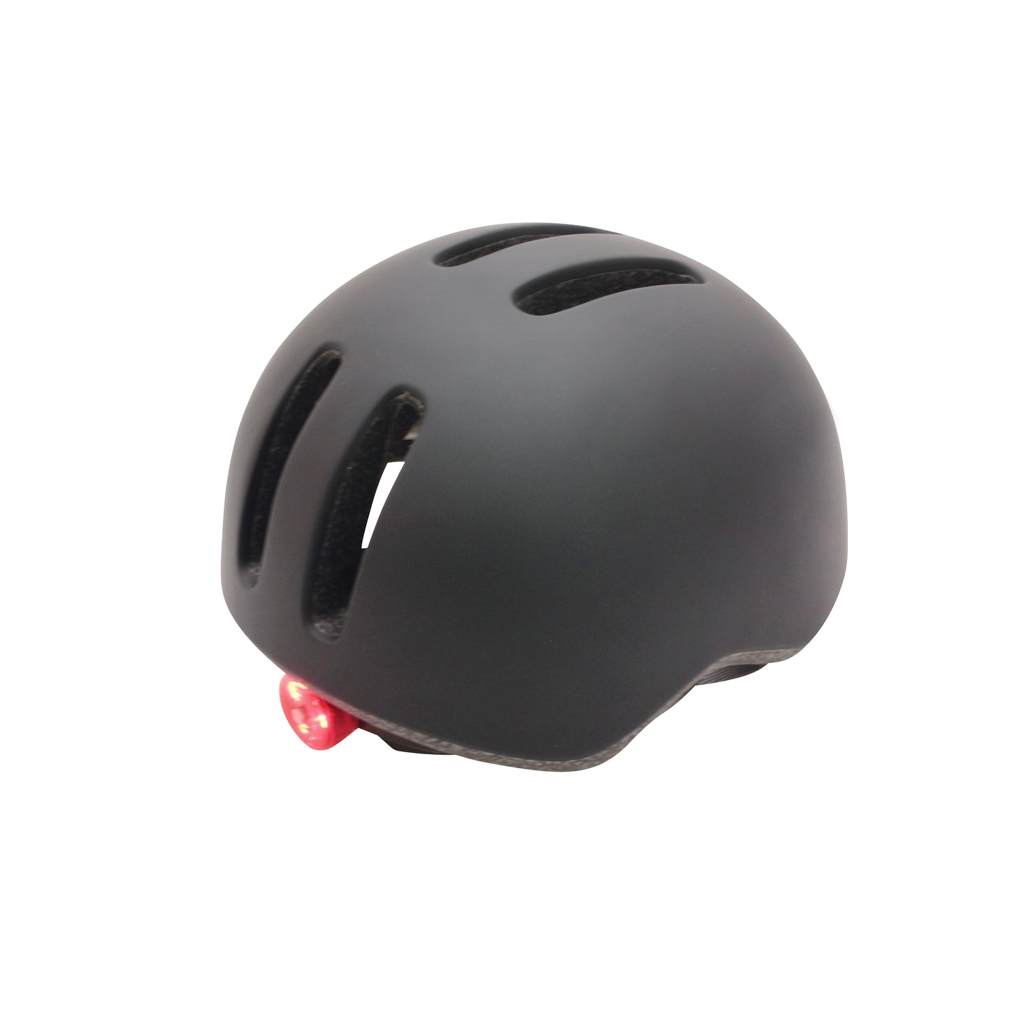 Polisport Commuter Adult City Bike Helmet In-Mold Matte Black with Grey Visor