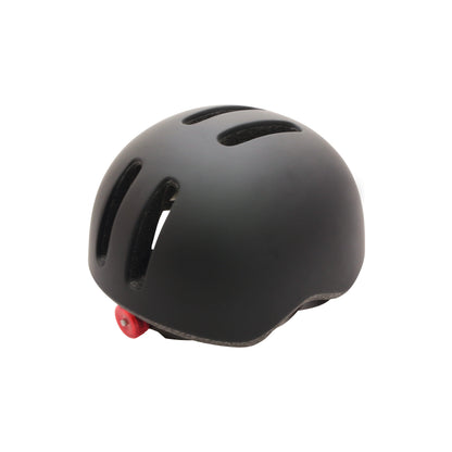 Polisport Commuter Adult City Bike Helmet In-Mold Matte Black with Grey Visor