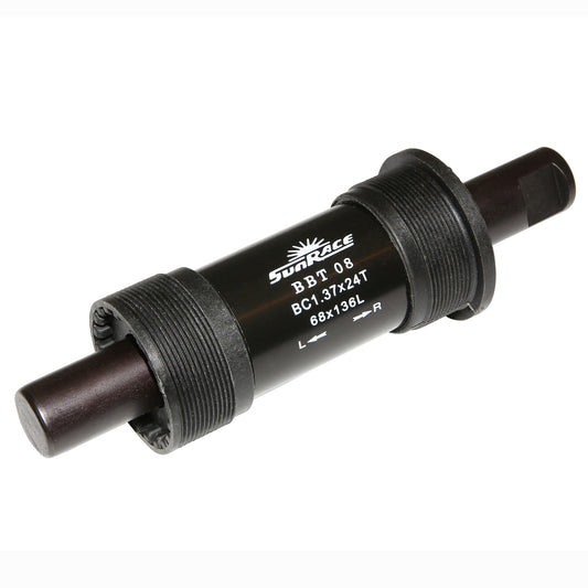 Sunrace 136mm Cottered Bottom Bracket Resin Cups English Thread - BSC - 1.37x24