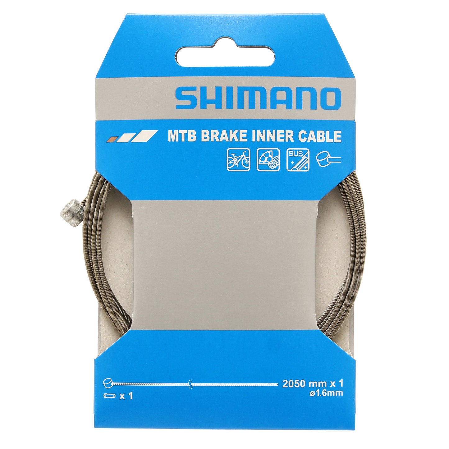 Shimano MTB Brake Cable 2.05m (sold individually)