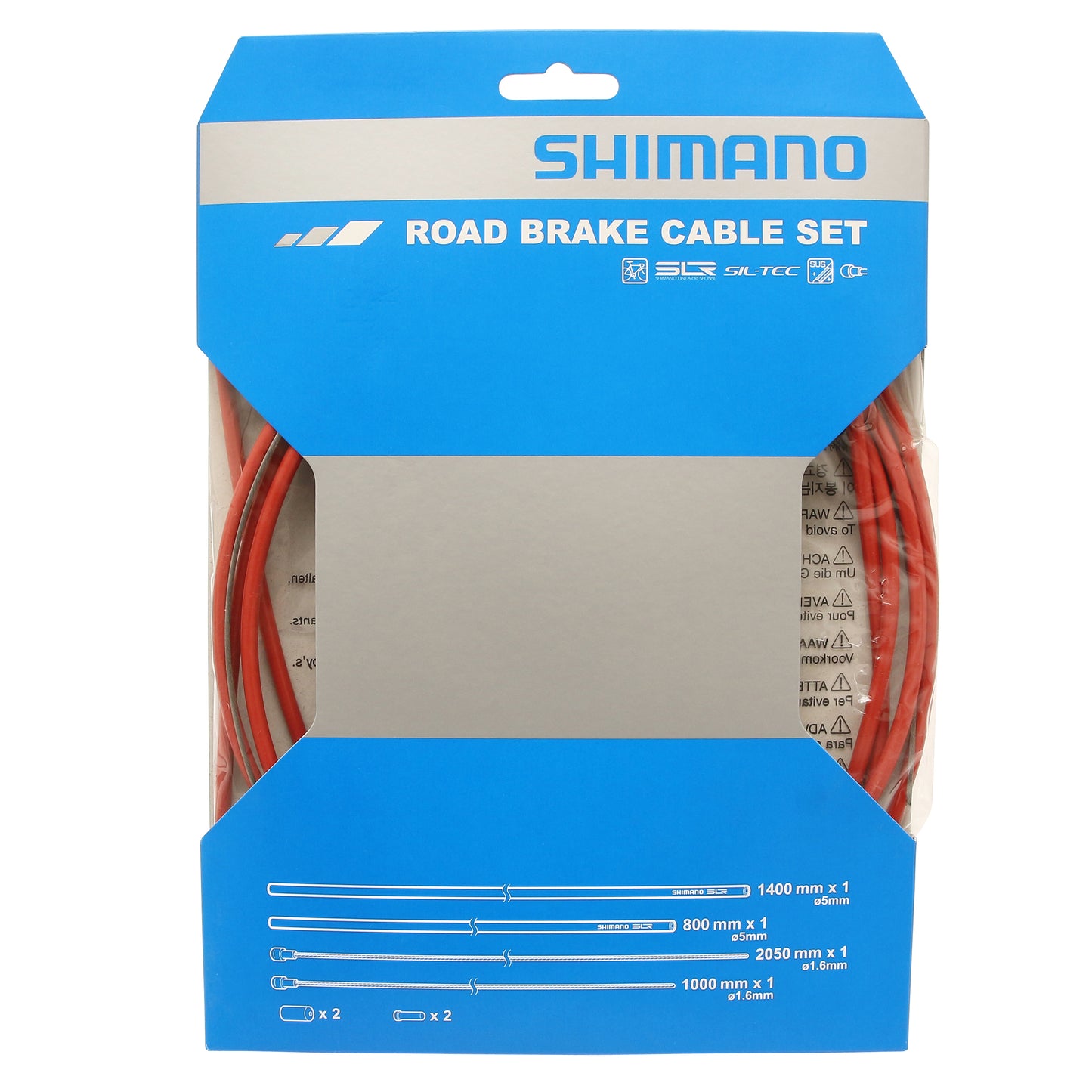 Shimano Red Road Brake Cable - Teflon Cable (2-Cable, 2-Housing Kit)