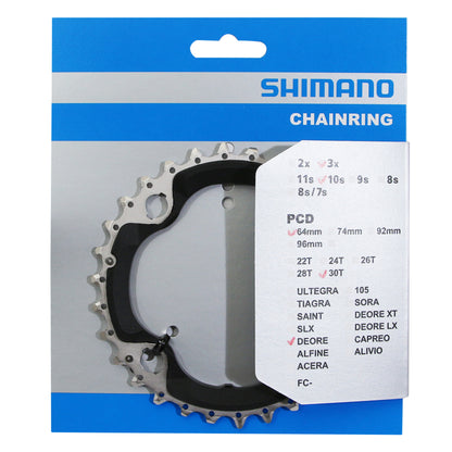 Plateau VTT 4 bras D64 pour Shimano Deore M6000 30D 10V
