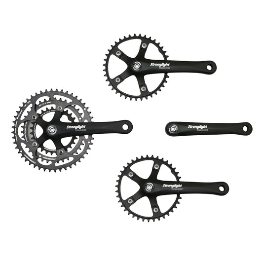 Pédalier route Stronglight Impact tandem noir 170 48x38x28