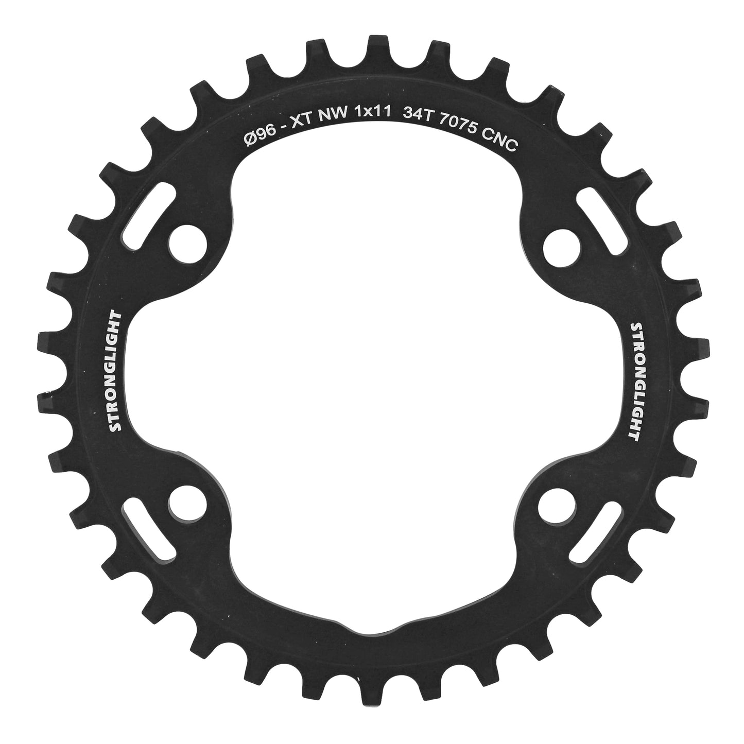 Plateau VTT 4 bras Stronglight D96 pour Shimano XT M8000 SLX mono 34D