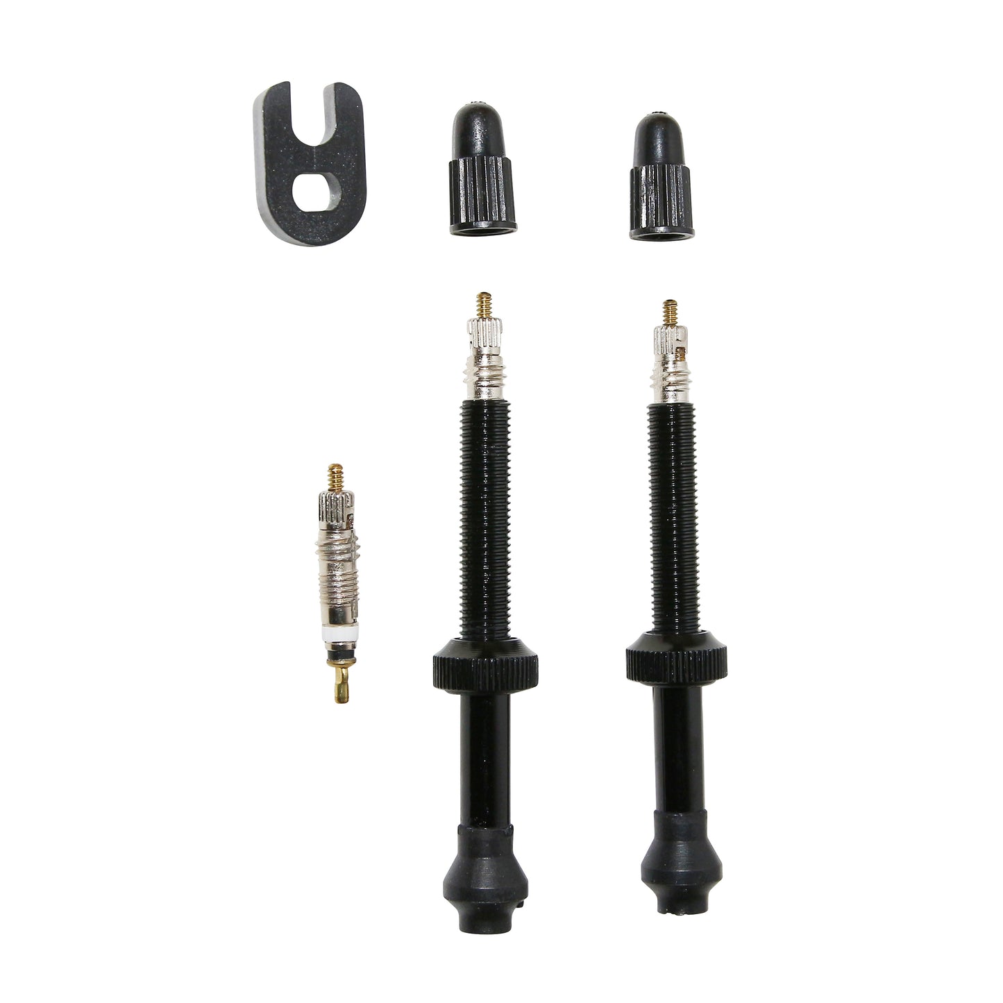 Presta tubeless valve PCP black 60 mm