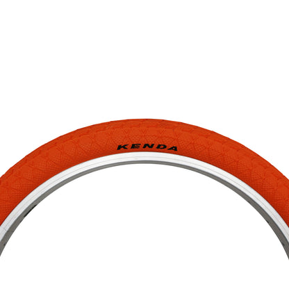 Pneu BMX 20 x 1.95 Kenda Slick Orange TR (50-406)