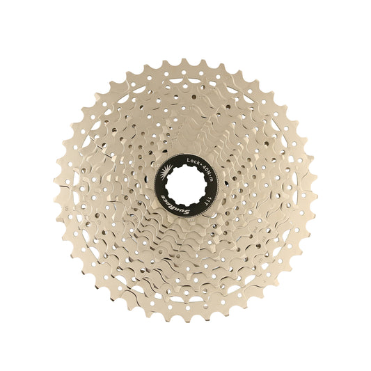 Cassette 11v. Sunrace ms8 11-42 VTT pour Shimano métallique argent (11-13-15-17-19-21-24-28-32-36-42) (2 blocs + pignons)