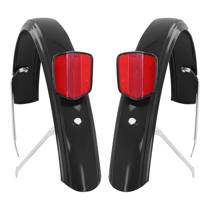 Rear black mudguard for 24" tricycle. Sold in pairs. PCP