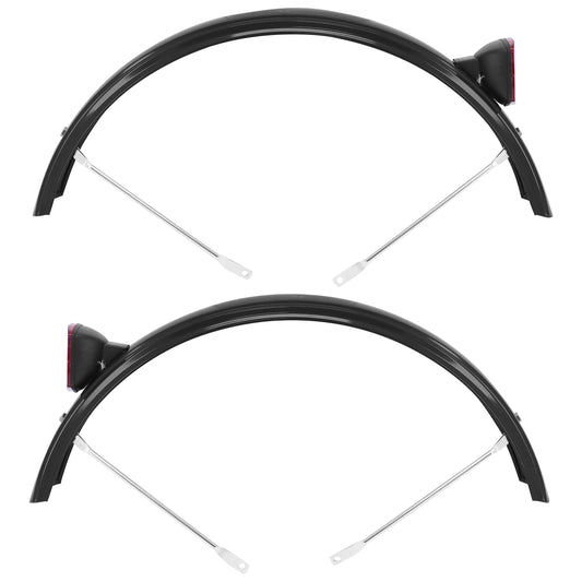 Rear black mudguard for 24" tricycle. Sold in pairs. PCP