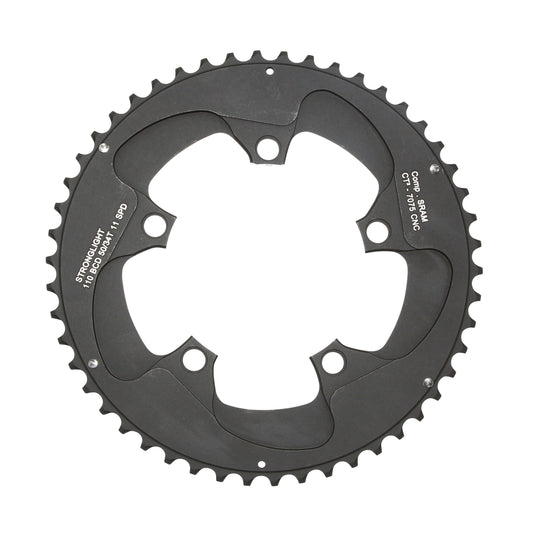 Plateau route Stronglight CT2 D110 50D ext pour SRAM noir int 34D