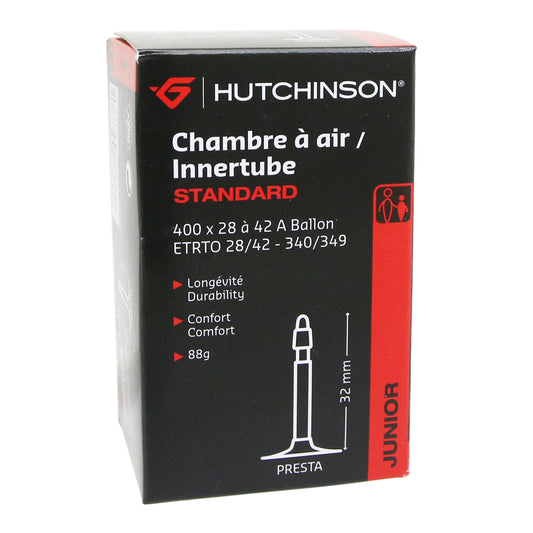 Chambre à air vélo 400 x 28-42a Hutchinson valve presta 32mm 88g