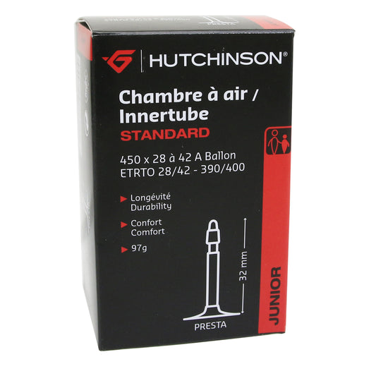Chambre à air vélo 450 x 28-42a Hutchinson valve presta 32m 97g