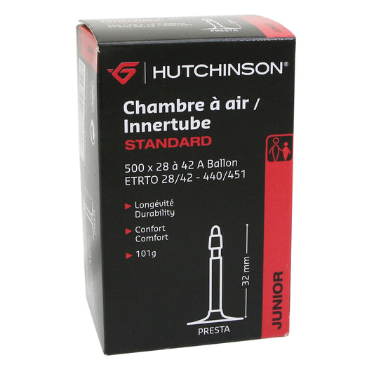 Chambre à air vélo 500 x 28-42a Hutchinson valve presta 32mm 101g