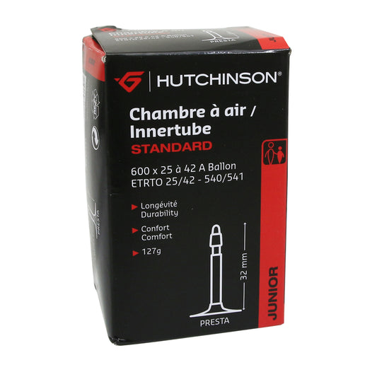 Chambre à air vélo 600 x 25-42a Hutchinson valve presta 32mm 127g