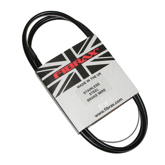 Fibrax fcb black brake cable-Stainless steel cable for mountain bike with cable end caps (sold individually)