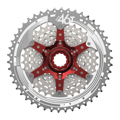 Cassette 10v. Sunrace mx3 11-46 VTT pour Shimano noir (11-13-15-18-21-24-28-34-40-46)
