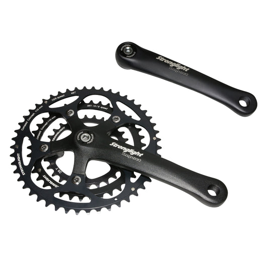 Pédalier route Stronglight Impact noir 172,5 48x38x28 axe 115