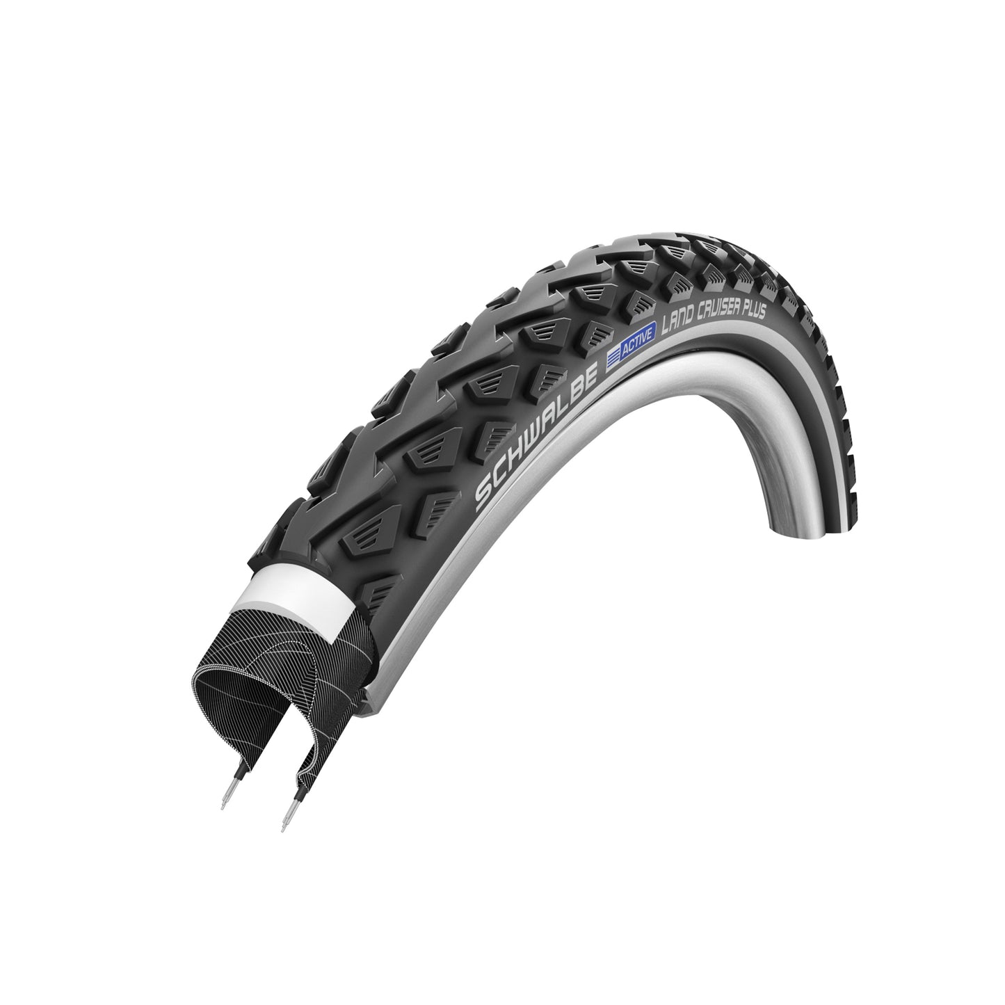 Pneu VTT 26 X 2.00 Schwalbe Land Cruiser plus Noir TR (50-559) Renfort Puncture-Guard Compatible VAE