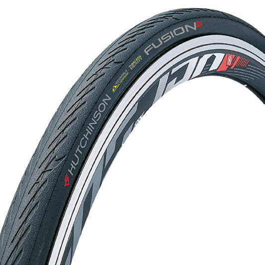 700 X 25 Hutchinson Fusion5 Storm All Season Black Tubeless Ready TS Road Tire (25-622)