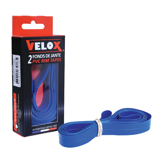 Velox PVC rim tape for 26" and 650 wheels, 18mm, sold in packs of 2
