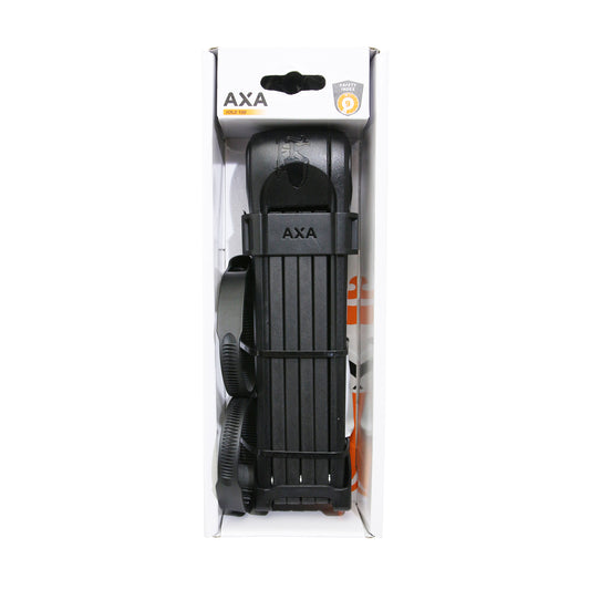 Axa Foldable Bike Lock 100 L 90 cm Black with 7 mm Link Bracket - Security Level 9-15