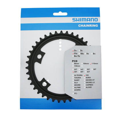 Plateau route 4 bras D110 pour Shimano 105 R7000 39D 11V