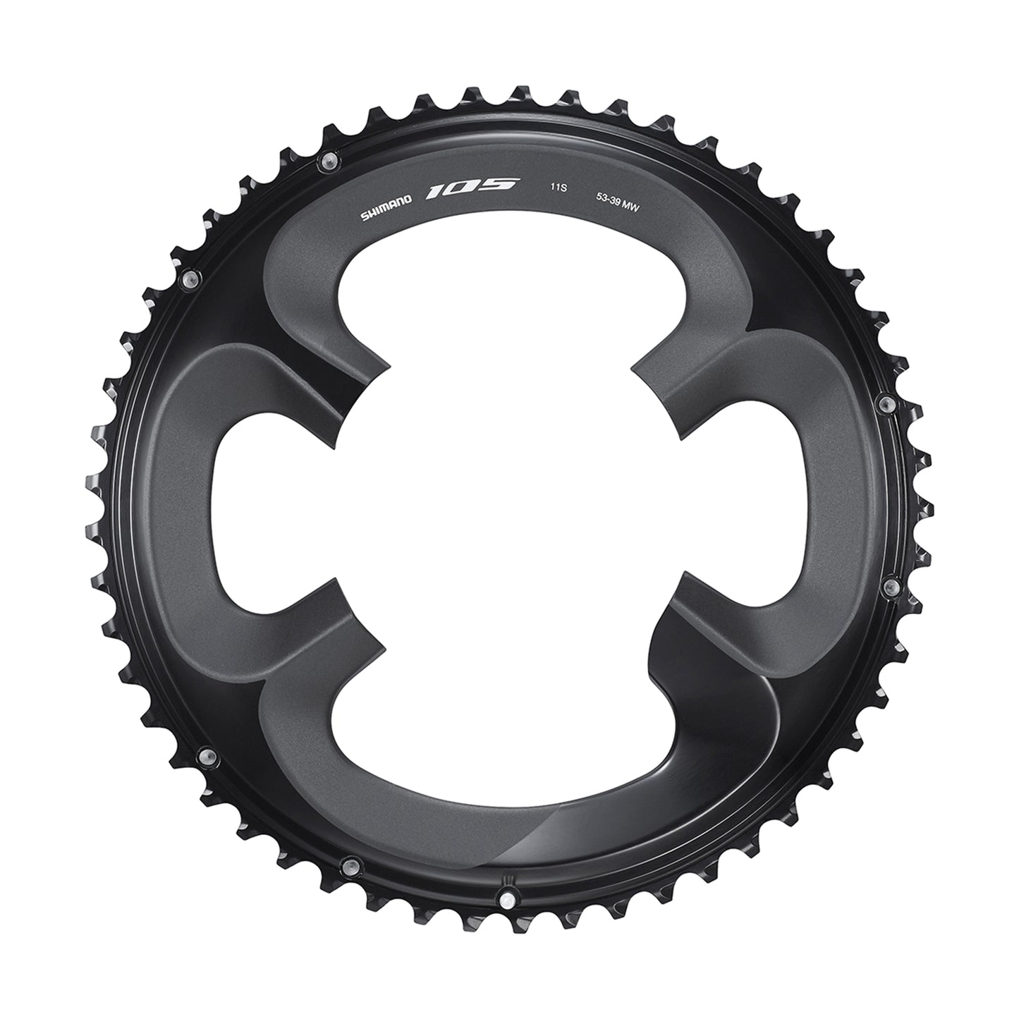 Plateau route 4 bras D110 pour Shimano 105 R7000 53D 11V