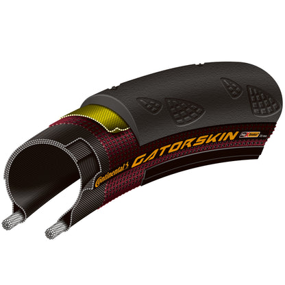 Pneu Route 700 X 28 Continental Gatorskin Noir Protection Anti-crevaison TS (28-622) Utilise la Technologie du GP-4Season