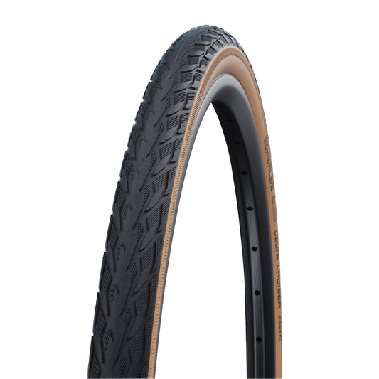 Urban VTC Tire 700 X 28 Schwalbe Delta Cruiser Black-Brown TR K-Guard Reinforcement (28-622)