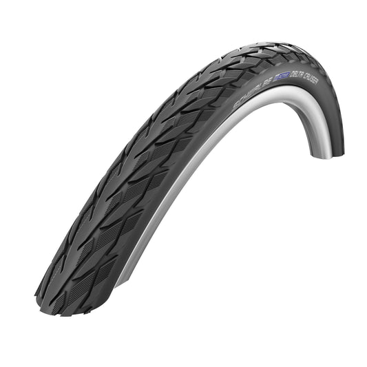Hybrid Urban Tire 700 X 32 Schwalbe Delta Cruiser Plus Black TR (32-622) Reinforced Sidewall Reflex
