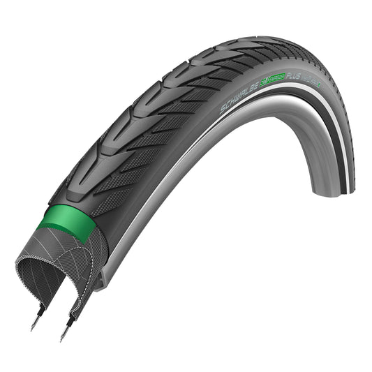 Hybrid Bike - E-Bike Tire 700 X 38 (29 x 1.50) Schwalbe Energizer Plus Black TR (40-622) Reinforced Sidewall Reflex E-Bike Approved e50