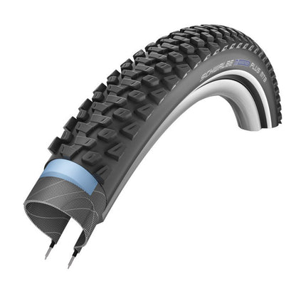 Pneu VTT Urbain 26 X 2.00 Schwalbe Marathon plus Noir TR (50-559) Renfort 5mm flanc Reflex Compatible VAE