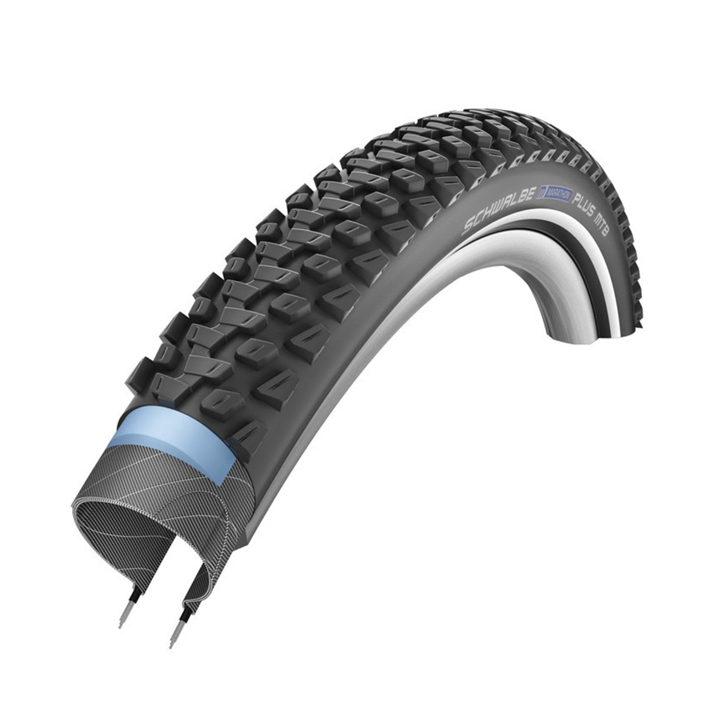 Pneu VTT SUV 29 X 2.10 Schwalbe Marathon plus MTB Crampons Noir TR (54-622) Renfort flanc Reflex Homologué VAE e50