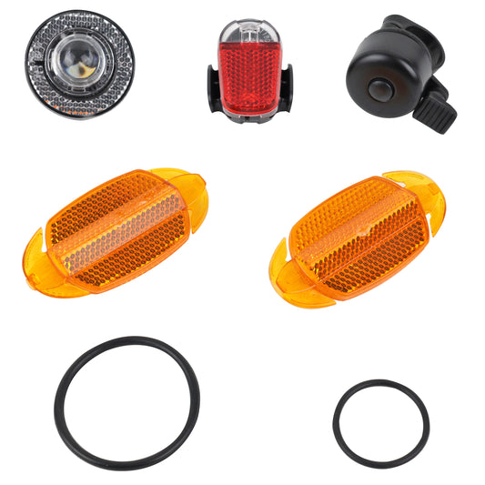 Eclairage vélo à pile kit homologué pour vélo livré avec pile PCP