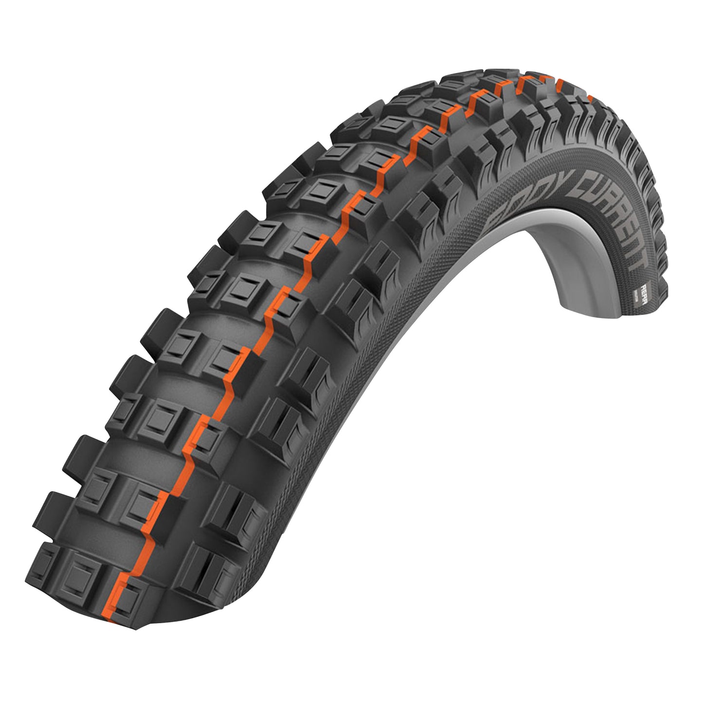 Pneu VTT Gravity - VAE 27.5 X 2.80 Schwalbe Eddy Current Rear Addix Super Gravity Noir Tubeless Ready TS (70-584) (650B)Homologué VAE e50
