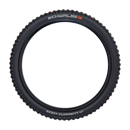 Pneu VTT Gravity - VAE 29 X 2.60 Schwalbe Eddy Current Rear Addix Super Gravity Noir Tubeless Ready TS (65-622) Homologué VAE e50