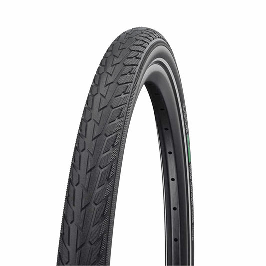 Schwalbe Delta Cruiser Plus 700 x 35 Black TR (37-622) Green Guard Reflex Sidewall Urban Hybrid Tyre