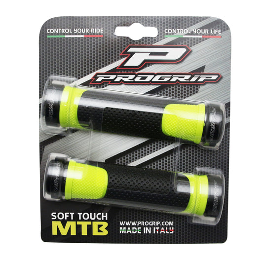 Poignées VTT Progrip 997 double densité lock-on noir jaune