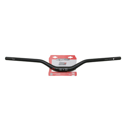 MTB Handlebar Ergotec riser bar aluminum black diam 31.8mm L 780mm rise 50mm