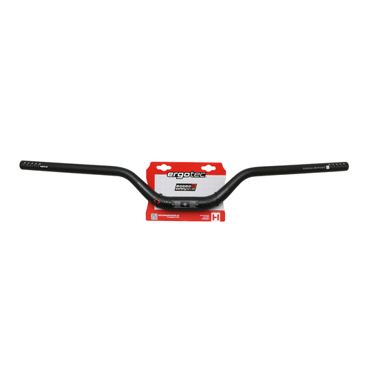 Cintre VTT relève Ergotec riser bar alu noir diam 31,8mm l 780mm relève 70mm