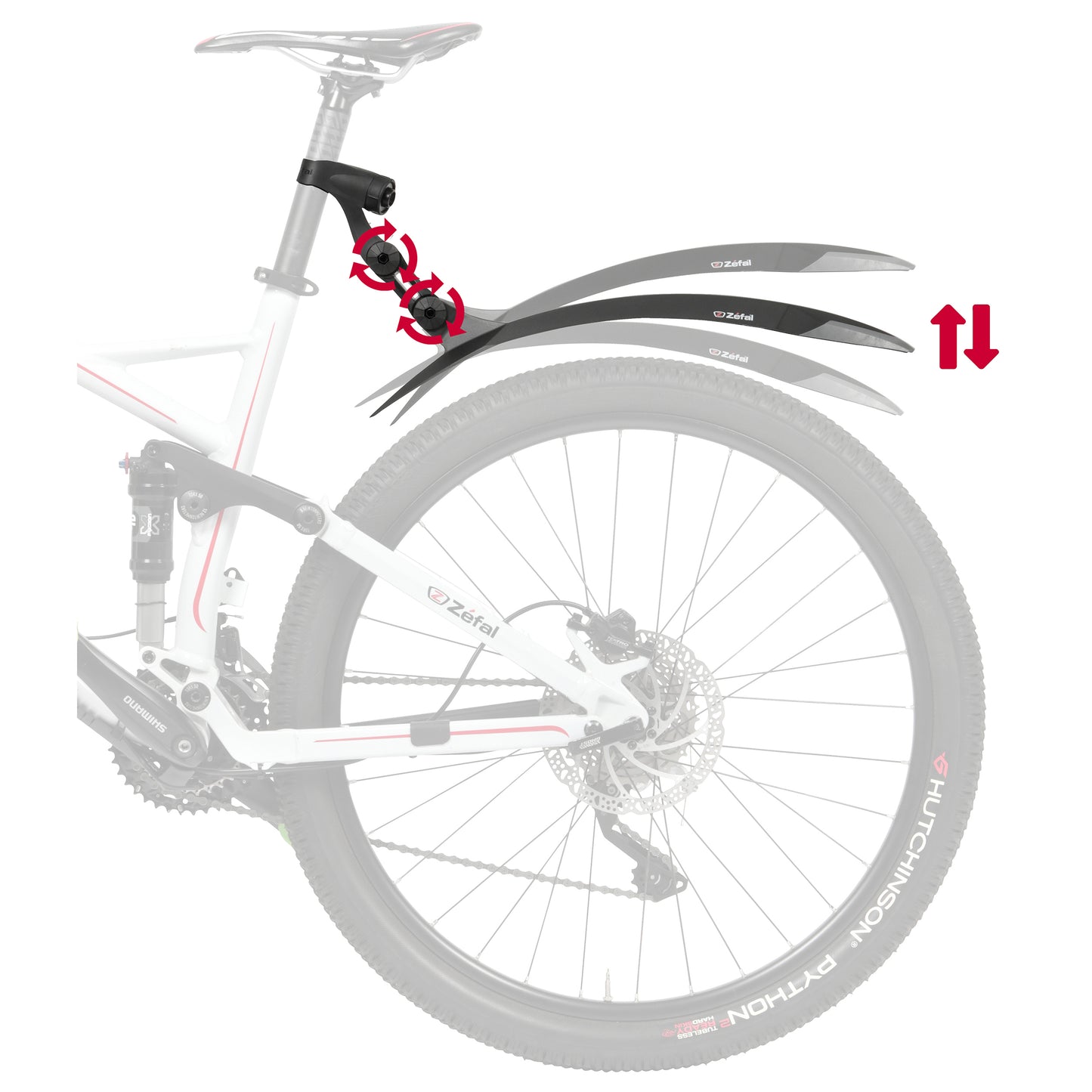 Garde-boue VTT arrière Zéfal Deflector RM90+ 27.5-29"