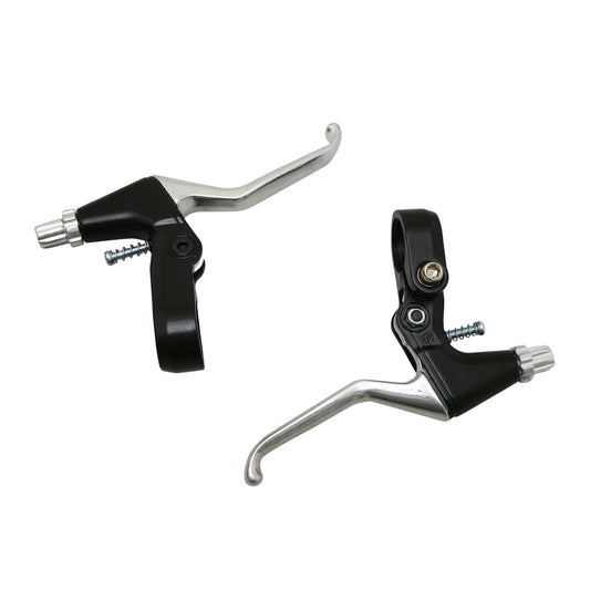 Levier frein VTT/VTC V-Brake Newton alu 3 doigts argent